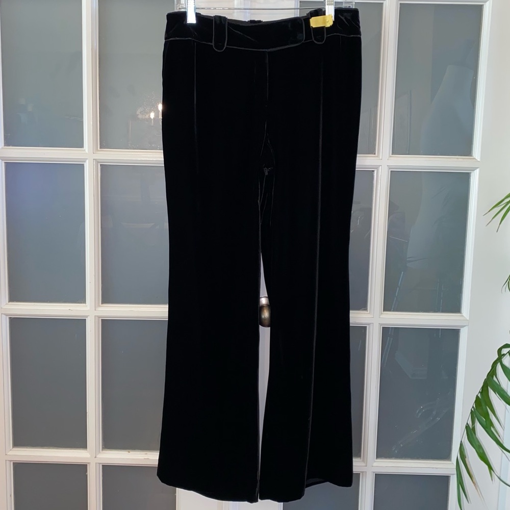 EUC Women’s size Petite 6, Ann Taylor Petites, Margo Black Velvet Wide Leg